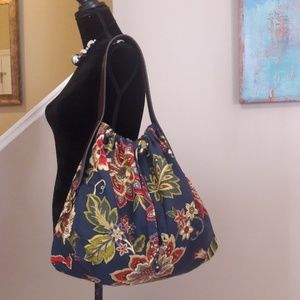 J.Monique/ Boho Style/ Floral Print/ Hobo Bag